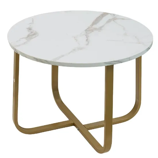 Obrazek Stolik Pmc-Ct2514 Bialy Marmur/Złoty