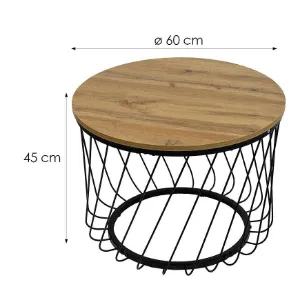 Obrazek Stolik Pmc-Ct2516-2 Naturalny/Czarny