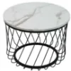 Obrazek Stolik Pmc-Ct2516-2 Biały Marmur/Czarny