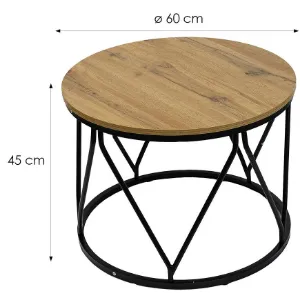 Obrazek Stolik Pmc-Ct2519 Naturalny/Czarny