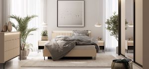 Obrazek Łóżko ze stelażem Trend 160x200 cm TS-03