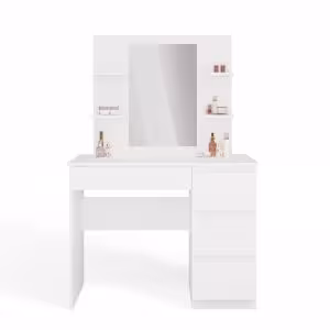 Obrazek Toaletka z lustrem Star 4P prawa biały