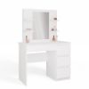 Obrazek Toaletka z lustrem Star 4P prawa biały
