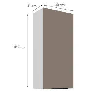 Obrazek Szafka Kuchenna Aria-Ta/Wh Anti Fingerprint 50g-108 1f