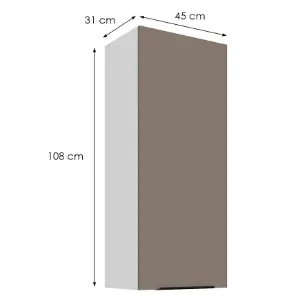 Obrazek Szafka Kuchenna Aria-Ta/Wh Anti Fingerprint 45g-108 1f