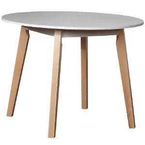 Obrazek Stół St-57 Fi 90 Biały/Buk Natura