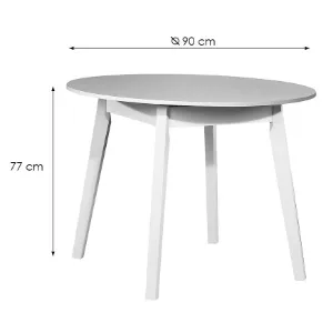 Obrazek Stół St-57 Fi 90 Biały