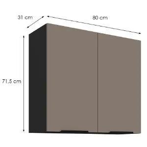 Obrazek Szafka Kuchenna Aria-Ta/Bl Anti Fingerprint 80g-72 2f