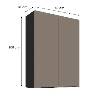 Obrazek Szafka Kuchenna Aria-Ta/Bl Anti Fingerprint 80g-108 2f