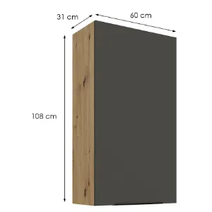 Obrazek Szafka Kuchenna Aria-Gr/Ar Anti Fingerprint 60g-108 1f