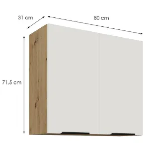 Obrazek Szafka Kuchenna Aria-Wh/Ar Anti Fingerprint 80g-72 2f