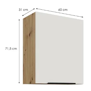 Obrazek Szafka Kuchenna Aria-Wh/Ar Anti Fingerprint 60g-72 1f