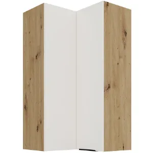 Obrazek Szafka Kuchenna Aria-Wh/Ar Anti Fingerprint 60x60 Gn-108 2f (90°)