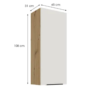 Obrazek Szafka Kuchenna Aria-Wh/Ar Anti Fingerprint 45g-108 1f