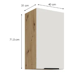 Obrazek Szafka Kuchenna Aria-Wh/Ar Anti Fingerprint 40g-72 1f