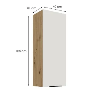 Obrazek Szafka Kuchenna Aria-Wh/Ar Anti Fingerprint 40g-108 1f