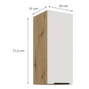 Obrazek Szafka Kuchenna Aria-Wh/Ar Anti Fingerprint 30g-72 1f