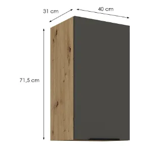 Obrazek Szafka Kuchenna Aria-Gr/Ar Anti Fingerprint 40g-72 1f