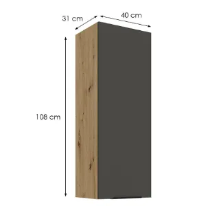 Obrazek Szafka Kuchenna Aria-Gr/Ar Anti Fingerprint 40g-108 1f