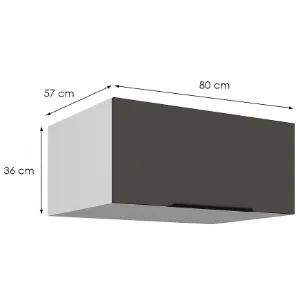 Obrazek Szafka Kuchenna Aria-Gr/Wh Anti Fingerprint 80 Nagu-36 1f