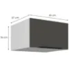 Obrazek Szafka Kuchenna Aria-Gr/Wh Anti Fingerprint 60 Nagu-36 1f
