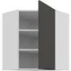 Obrazek Szafka Kuchenna Aria-Gr/Wh Anti Fingerprint 60x60 Gn-72 1f (45°)