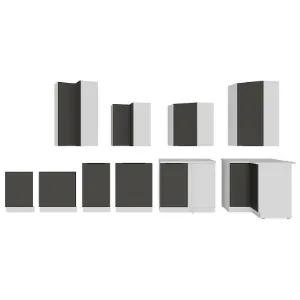 Obrazek Szafka Kuchenna Aria-Gr/Wh Anti Fingerprint 60g-108 1f