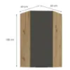 Obrazek Szafka Kuchenna Aria-Gr/Ar Anti Fingerprint 60x60 Gn-108 1f (45°)