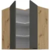 Obrazek Szafka Kuchenna Aria-Gr/Ar Anti Fingerprint 60x60 Gn-72 2f (90°)