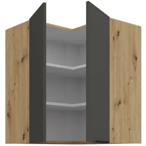 Obrazek Szafka Kuchenna Aria-Gr/Ar Anti Fingerprint 60x60 Gn-72 2f (90°)
