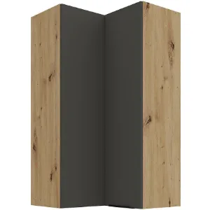 Obrazek Szafka Kuchenna Aria-Gr/Ar Anti Fingerprint 60x60 Gn-108 2f (90°)