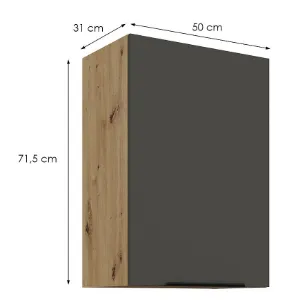 Obrazek Szafka Kuchenna Aria-Gr/Ar Anti Fingerprint 50g-72 1f