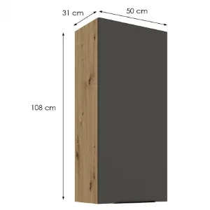 Obrazek Szafka Kuchenna Aria-Gr/Ar Anti Fingerprint 50g-108 1f