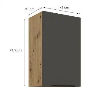 Obrazek Szafka Kuchenna Aria-Gr/Ar Anti Fingerprint 45g-72 1f