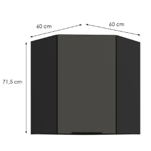 Obrazek Szafka Kuchenna Aria-Gr/Bl Anti Fingerprint 60x60 Gn-72 1f (45°)