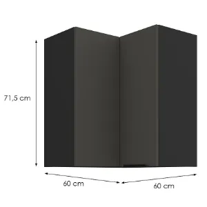 Obrazek Szafka Kuchenna Aria-Gr/Bl Anti Fingerprint 60x60 Gn-72 2f (90°)