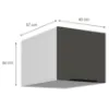 Obrazek Szafka Kuchenna Aria-Gr/Wh Anti Fingerprint 40 Nagu-36 1f