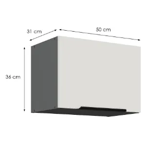 Obrazek Szafka Kuchenna Aria-Wh/Ant Anti Fingerprint 50gu-36 1f