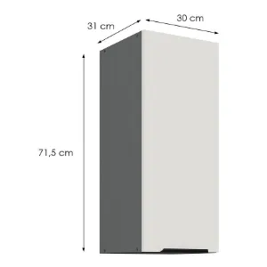 Obrazek Szafka Kuchenna Aria-Wh/Ant Anti Fingerprint 30g-72 1f