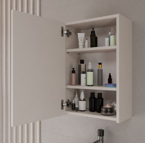 Obrazek Szafka łazienkowa z lustrem Mir 1 kaszmir