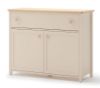 Obrazek Komoda dwudrzwiowa z szufladą Story SO-05 beż piaskowy/dąb vincenza bielona