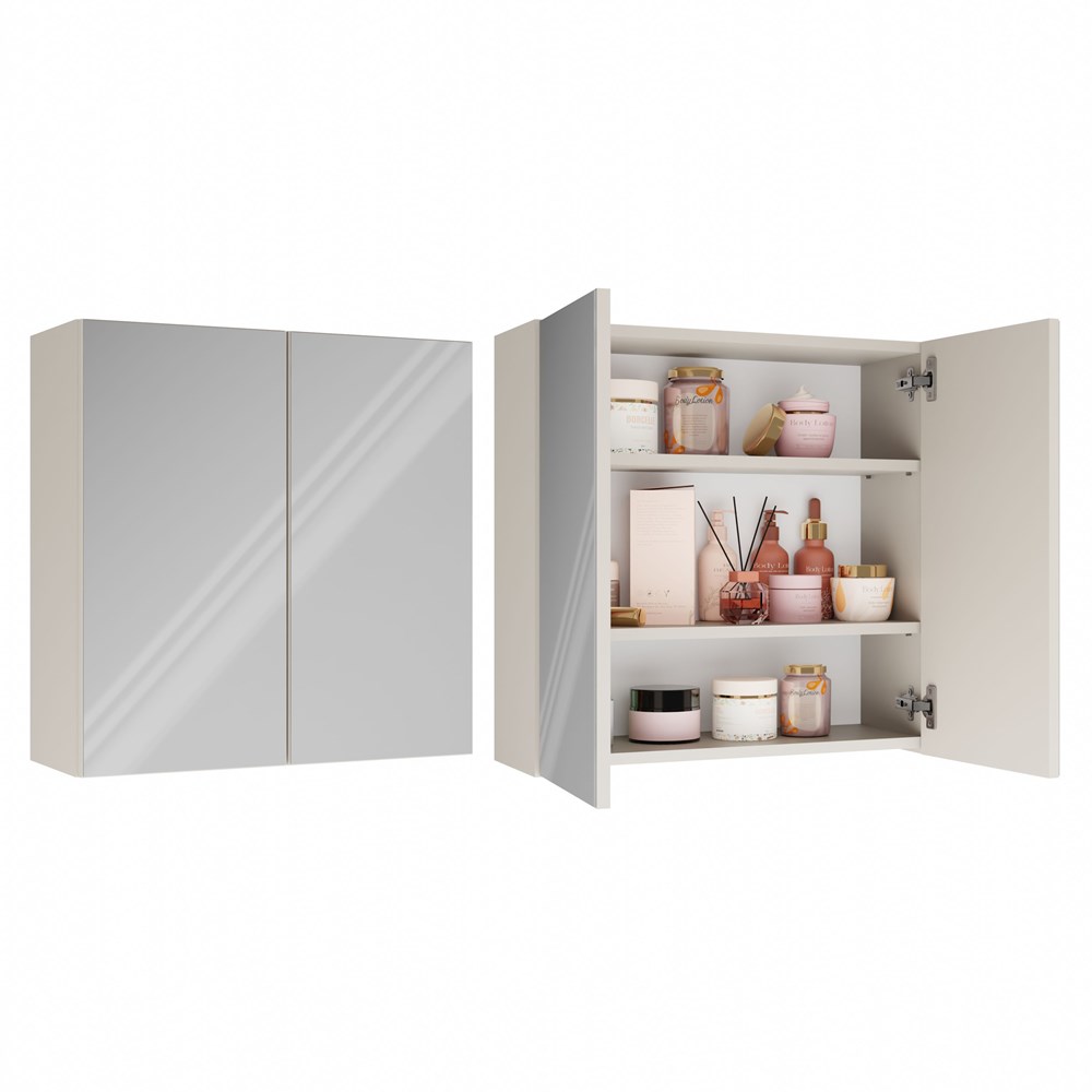 Szafka łazienkowa z lustrem Mir 2 kaszmir