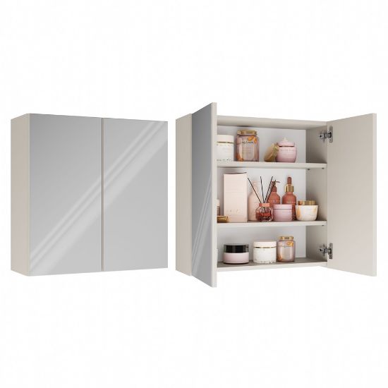 Obrazek Szafka łazienkowa z lustrem Mir 2 kaszmir