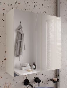 Obrazek Szafka łazienkowa z lustrem Mir 2 kaszmir