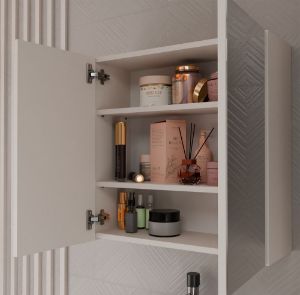 Obrazek Szafka łazienkowa z lustrem Mir 2 kaszmir