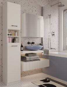 Obrazek Szafka łazienkowa z lustrem Mir 2 kaszmir