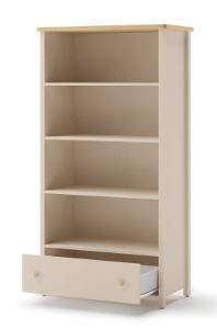 Obrazek Regał z szufladą Story SO-02 beż piaskowy/dąb vincenza