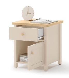 Obrazek Stolik nocny Story SO-07 beż piaskowy/dąb vincenza