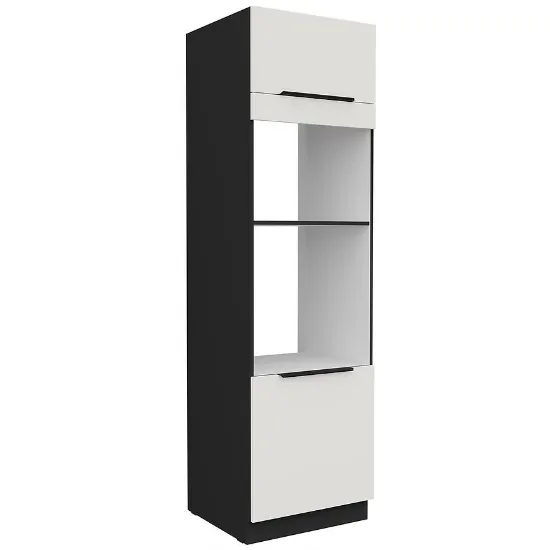 Obrazek Szafka Kuchenna Aria-Wh/Bl Anti Fingerprint 60dpm-210 2f