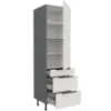Obrazek Szafka Kuchenna Aria-Wh/Ant Anti Fingerprint 60dks-215 1f 3s